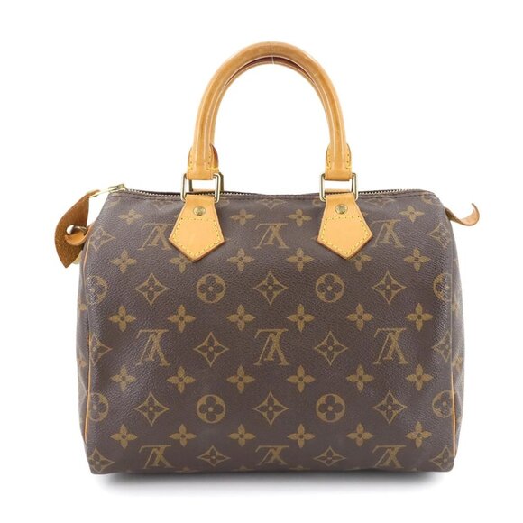 LOUIS VUITTON Monogram Speedy 25 Hand Bag Brown M41528 Purse 90289236 - Picture 1 of 10